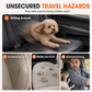 🐶🚗 Säker bilstol & resesäng för hund – 50% RABATT! Kraftig metallram, vattentätt Oxford-tyg & säkerhetsbälte – skyddar hunden och bilsätet 🛡️