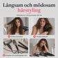 💇‍♀️✨ Multifunktionell varmluftsborste – turmalin-keramik, 3 värmelägen & torkning och volym i ett steg 💨💖